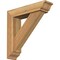 Ekena Millwork Traditional Traditional Rough Sawn Bracket w/ Offset Brace, Western Red Cedar, 6"W x 24"D x 24"H BKT0604X24X24TRA01RWR - alternate 1